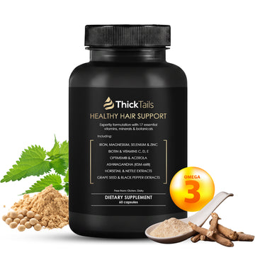 ThickTails Hair Growth & Strengthening Vitamins | 60 Capsules | One Month Supply