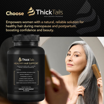 ThickTails Hair Growth & Strengthening Vitamins | 60 Capsules | One Month Supply